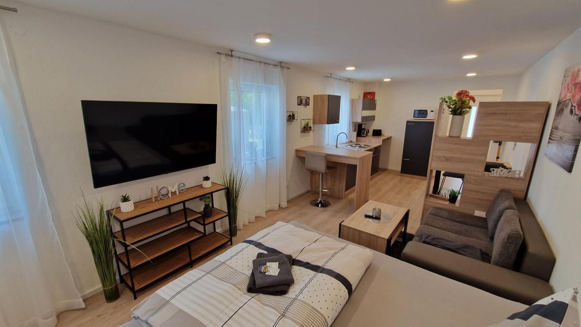 Appartment-Ferienwohnung Mit Kueche, Bad, Kostenlos Wlan, Modern Eingerichtet 罗丁 客房 照片
